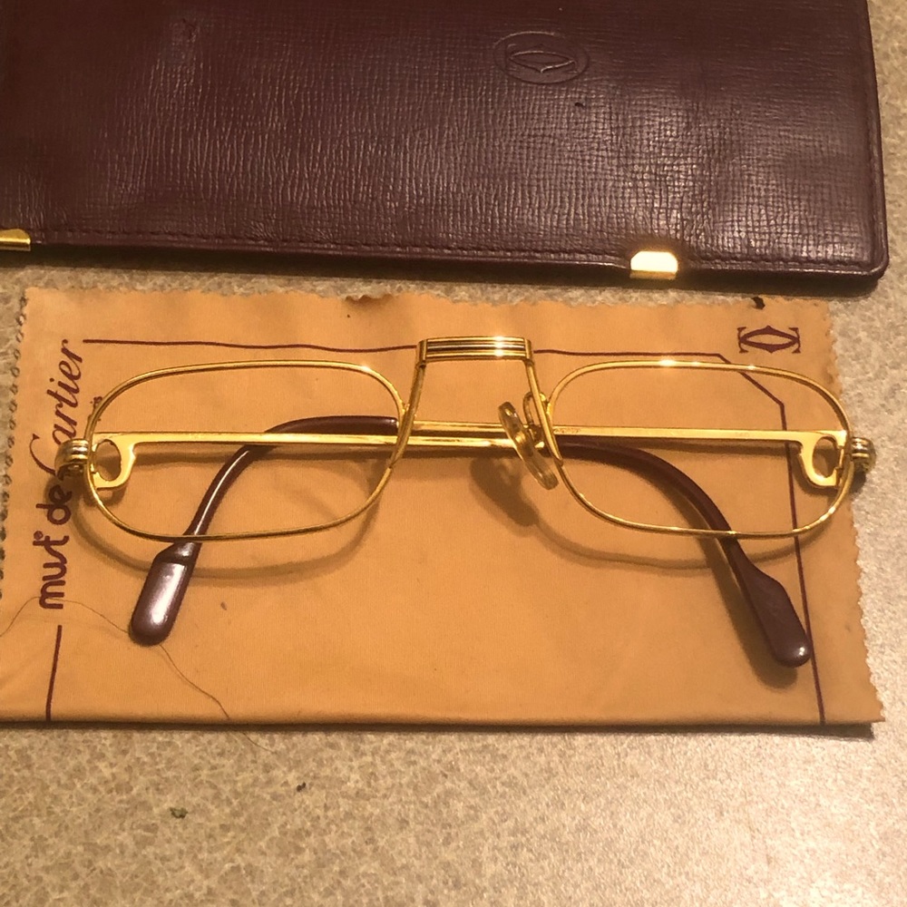 Cartier Demi lune 50-24 140 24k plated